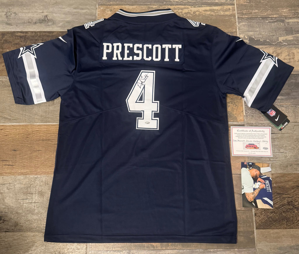 Dak Prescott autographed Dallas Cowboys jersey COA & Photo product image 1