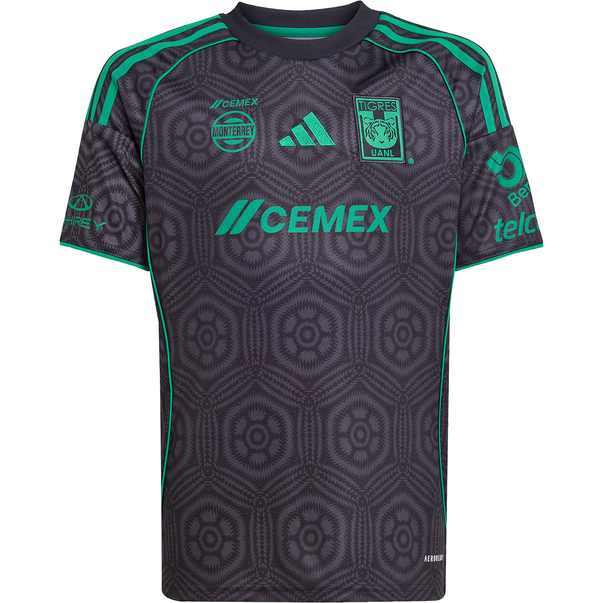 adidas Tigres 2025-26 Youth 3rd Stadium Jersey product image 1, provided for visual reference and product detail review