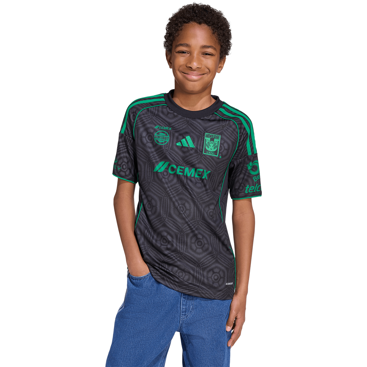 adidas Tigres 2025-26 Youth 3rd Stadium Jersey product image 3, provided for visual reference and product detail review