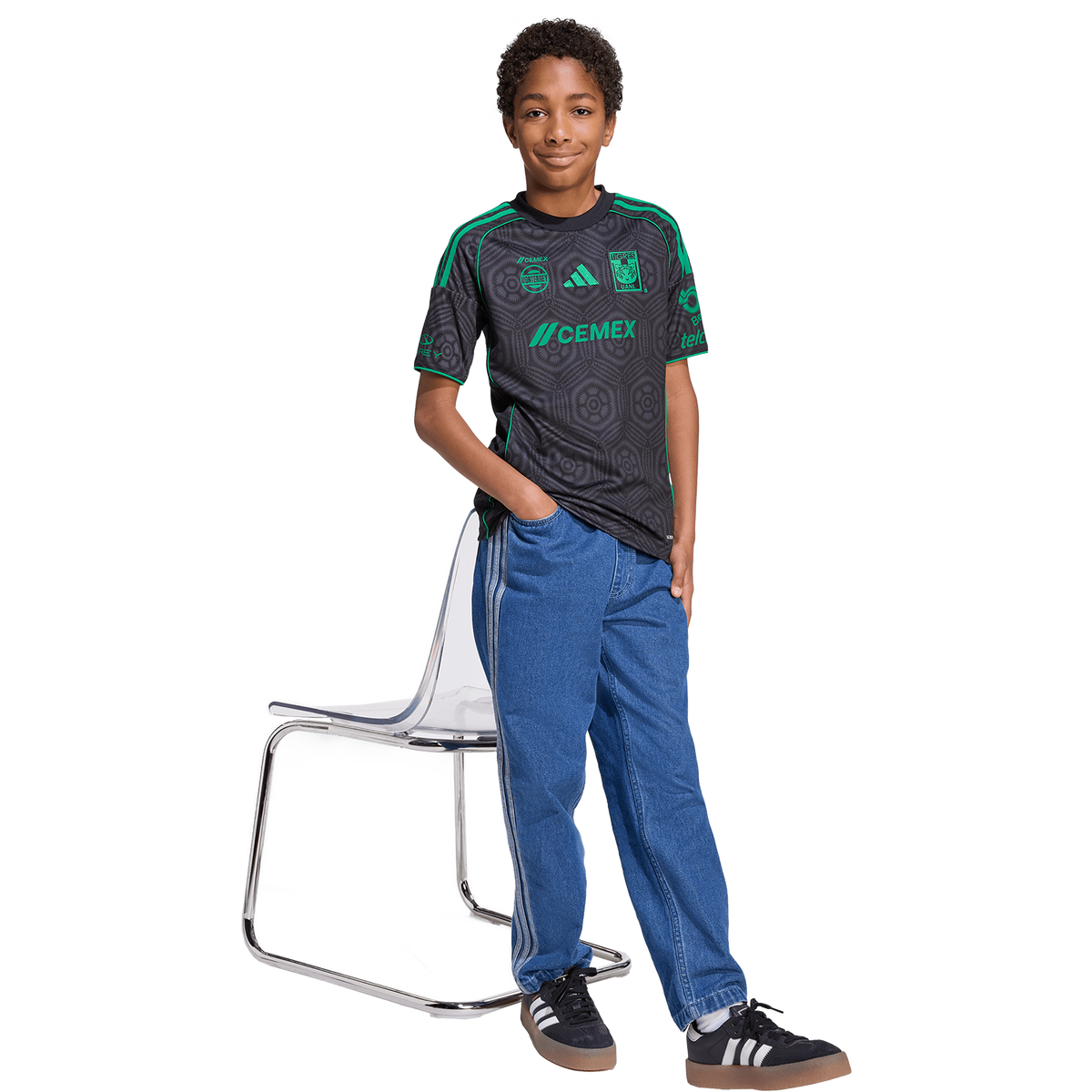 adidas Tigres 2025-26 Youth 3rd Stadium Jersey product image 5, provided for visual reference and product detail review