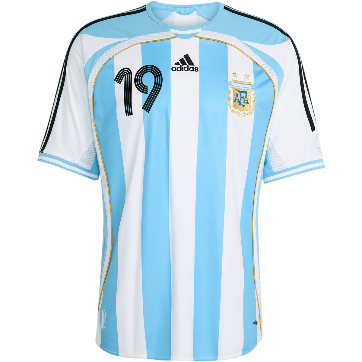 adidas Argentina 2006 Men Home Messi 19 Jersey product image 1, provided for visual reference and product detail review