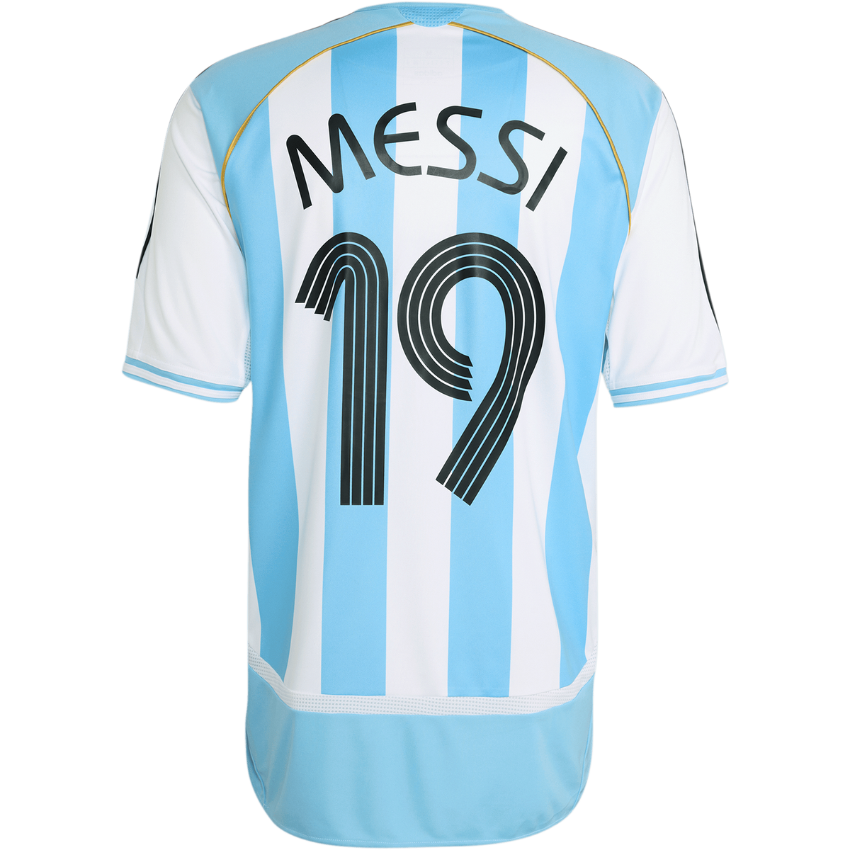 adidas Argentina 2006 Men Home Messi 19 Jersey product image 2, provided for visual reference and product detail review