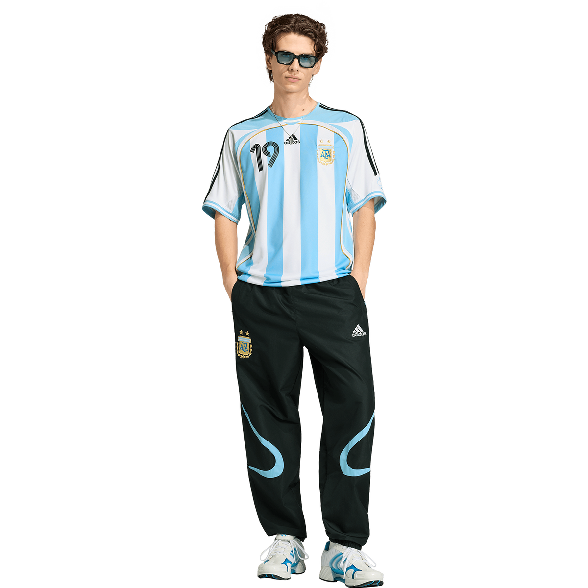 adidas Argentina 2006 Men Home Messi 19 Jersey product image 5, provided for visual reference and product detail review