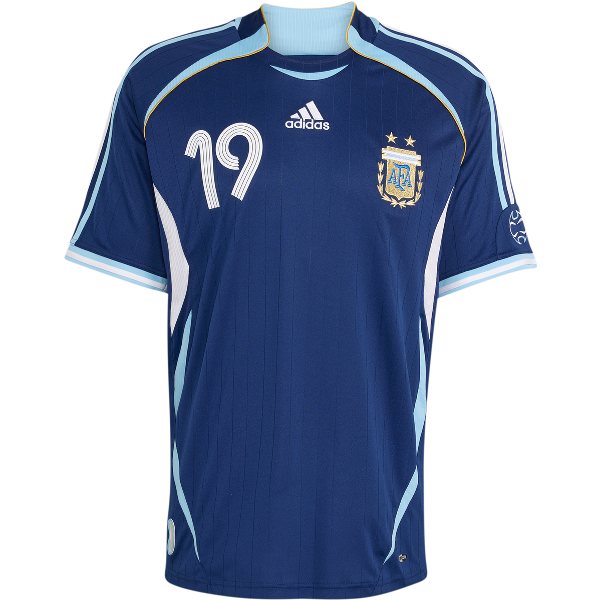 adidas Argentina 2006 Men Away Messi 19 Jersey product image 1, provided for visual reference and product detail review