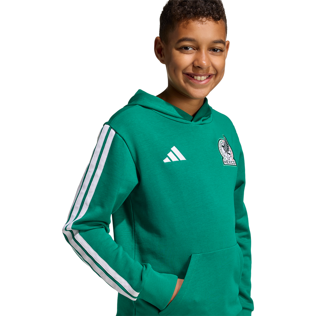 adidas Mexico Youth DNA Hoodie product image 5, provided for visual reference and product detail review