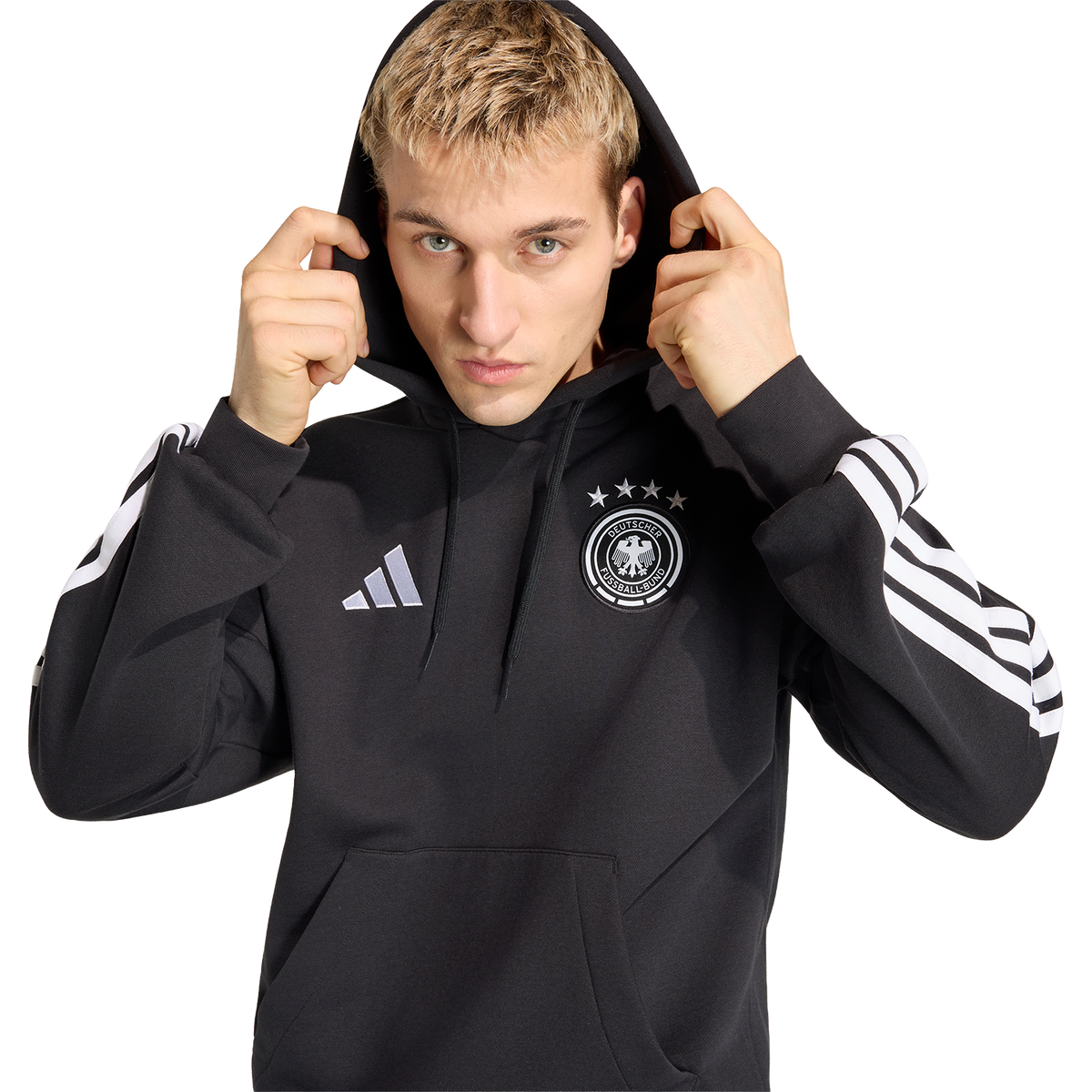 adidas Germany DNA Fleece Hoodie product image 5, provided for visual reference and product detail review