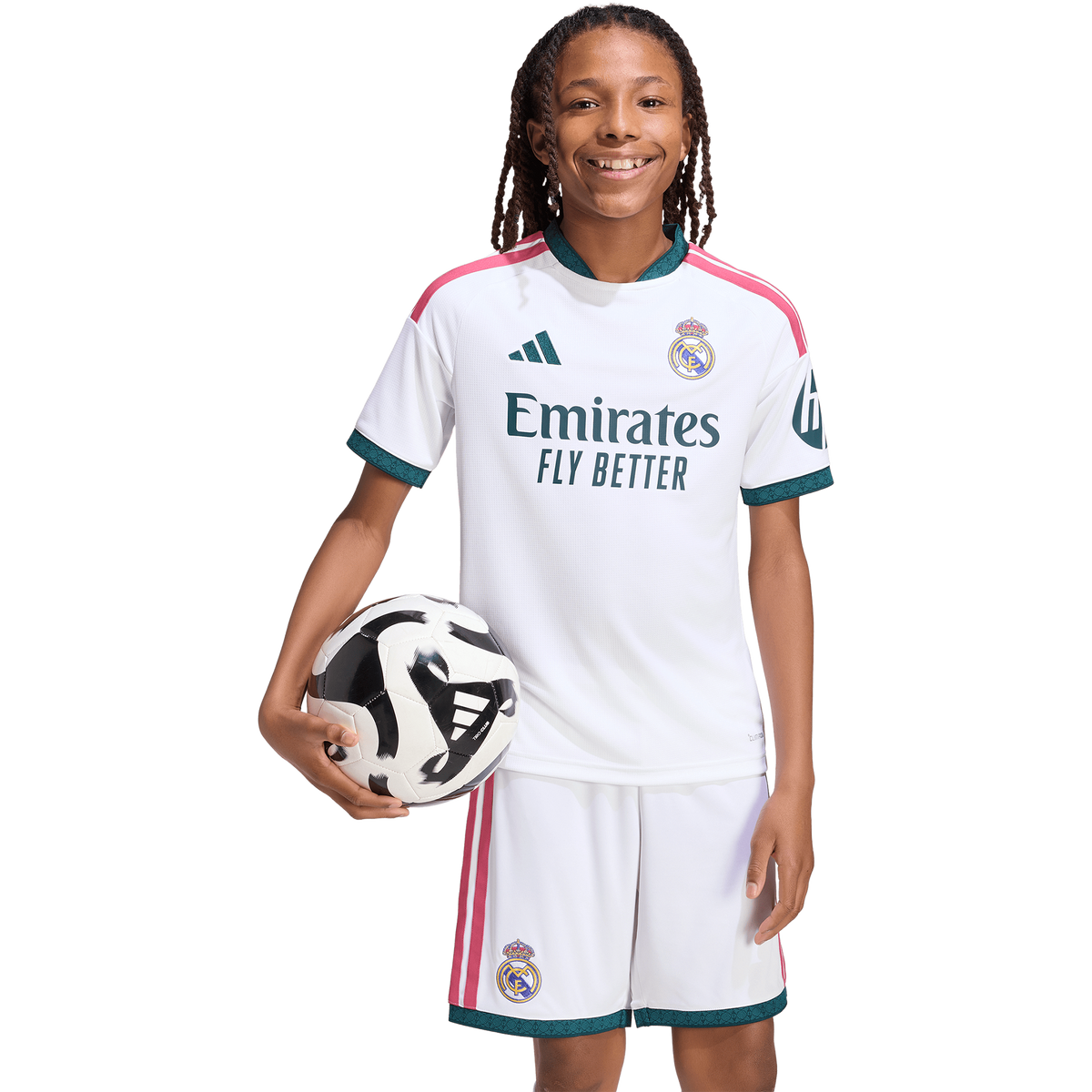 adidas Real Madrid 2026-27 Youth Home Stadium Jersey product image 3, provided for visual reference and product detail review
