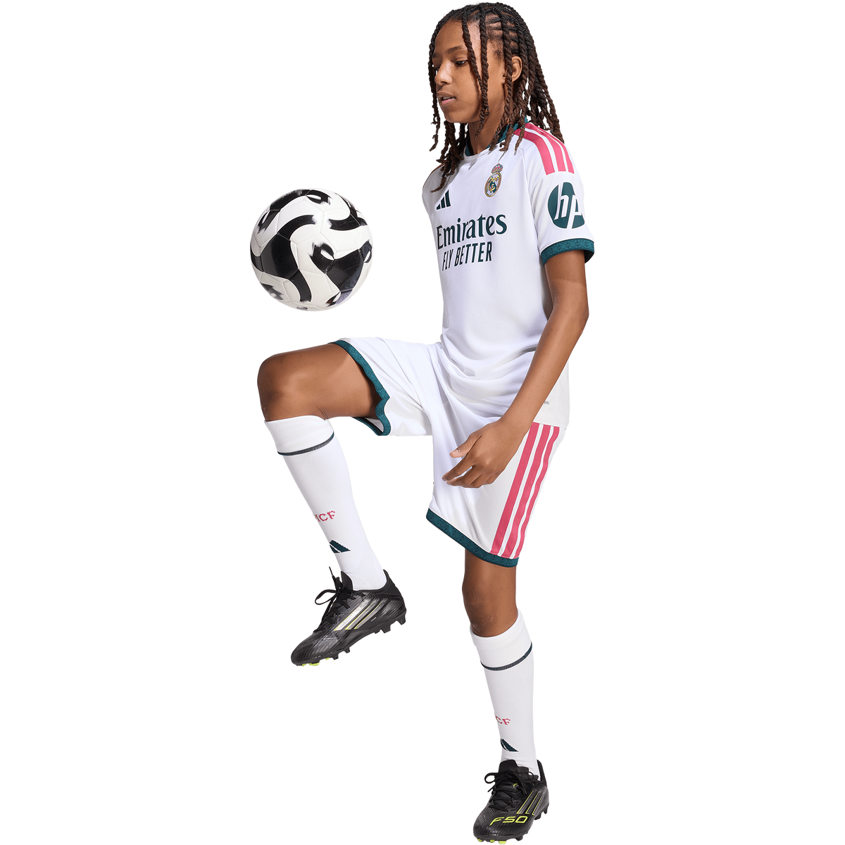 adidas Real Madrid 2026-27 Youth Home Stadium Jersey product image 5, provided for visual reference and product detail review