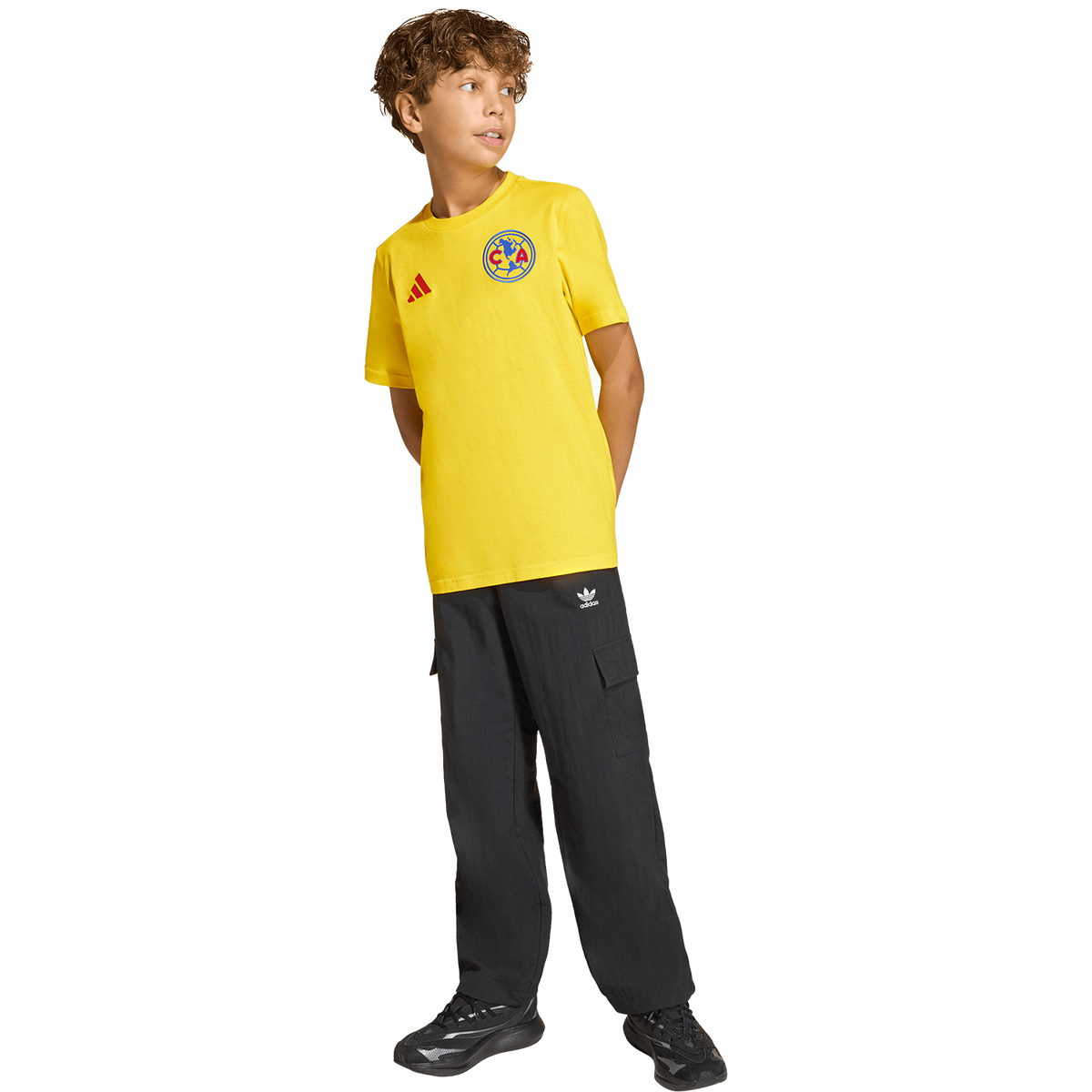 adidas Club America Youth T-Shirt product image 4, provided for visual reference and product detail review