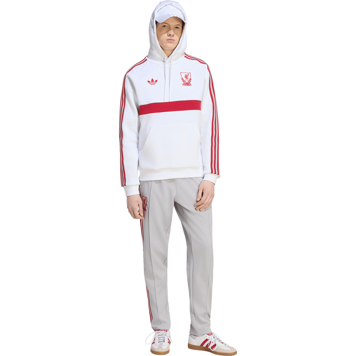 adidas Liverpool FC Men Originals Hoodie product image 4, provided for visual reference and product detail review