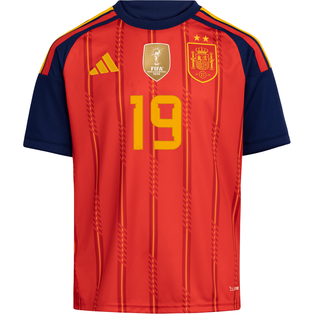 adidas Spain 2026 Youth Home Winners Lamine Yamal Jersey product image 1, provided for visual reference and product detail