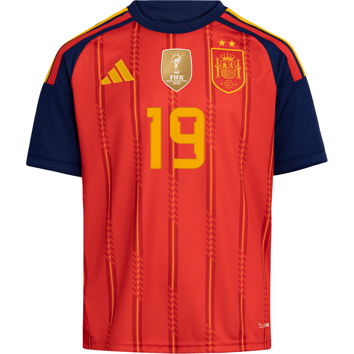 adidas Spain 2026 Youth Home Winners Lamine Yamal Jersey product image 1, provided for visual reference and product detail