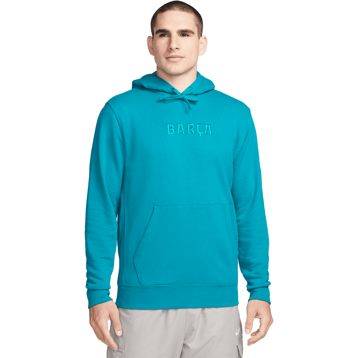 Nike FC Barcelona Men Club Pullover Hoodie product image 1, provided for visual reference and product detail review