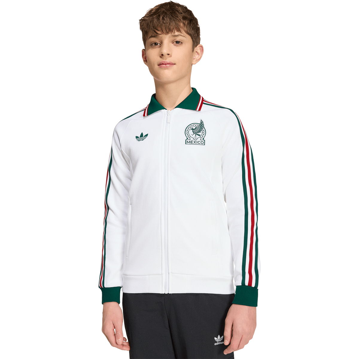 adidas Originals Youth Mexico Away Anthem Jacket product image 2, provided for visual reference and product detail review