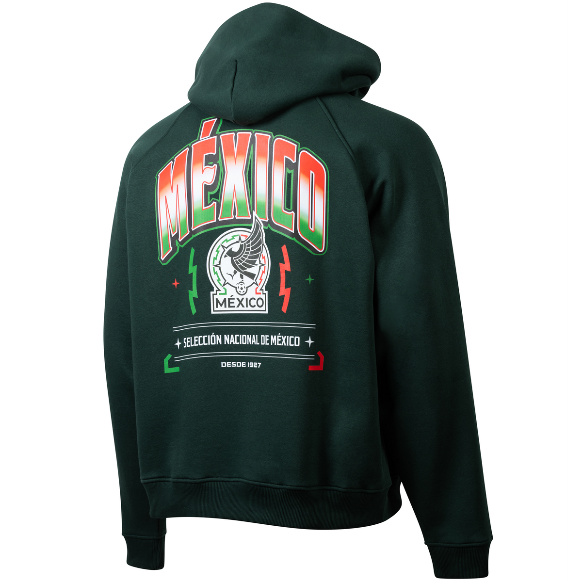 Mexico Men Woven Badge Oversized Hoodie product image 3, provided for visual reference and product detail review