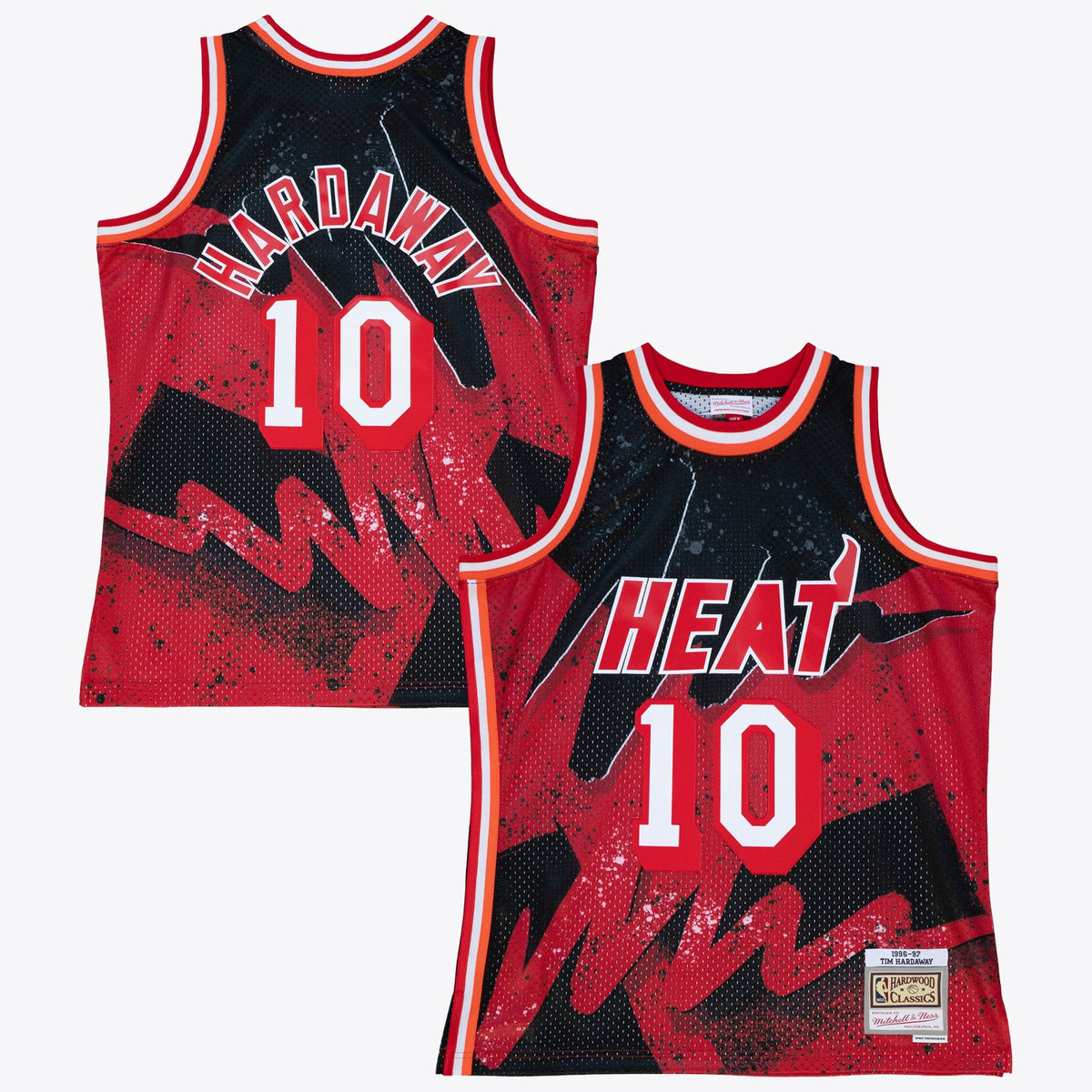 Miami Heat Mitchell & Ness Tim Hardaway 1996 Hyper Hoops Swingman Jersey - Scarlet product image 2, provided for visual