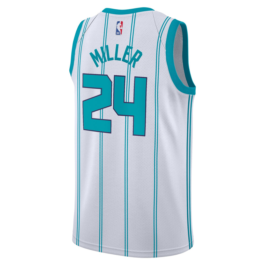 Charlotte Hornets Jordan Brand Association Edition Swingman Jersey - White - Brandon Miller - Youth product image 4,