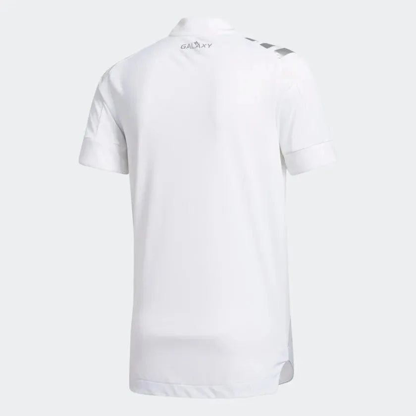 adidas 2020-21 LA Galaxy Authentic Home Jersey - White product image 2, provided for visual reference and product detail