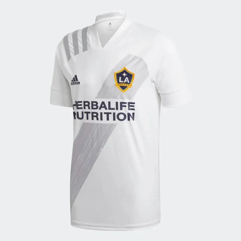 adidas 2020-21 LA Galaxy Home Jersey - White product image 1, provided for visual reference and product detail review