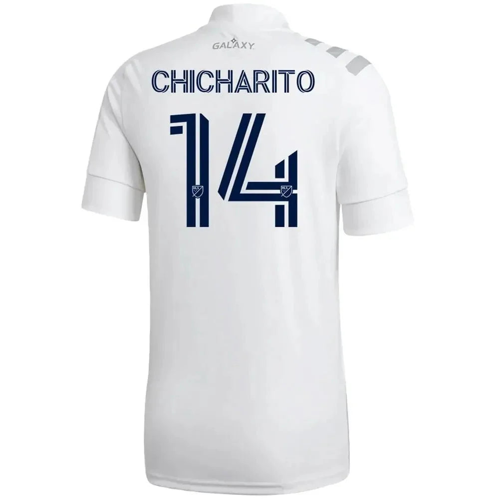 adidas 2020-21 LA Galaxy YOUTH Home Jersey - White product image 5, provided for visual reference and product detail review