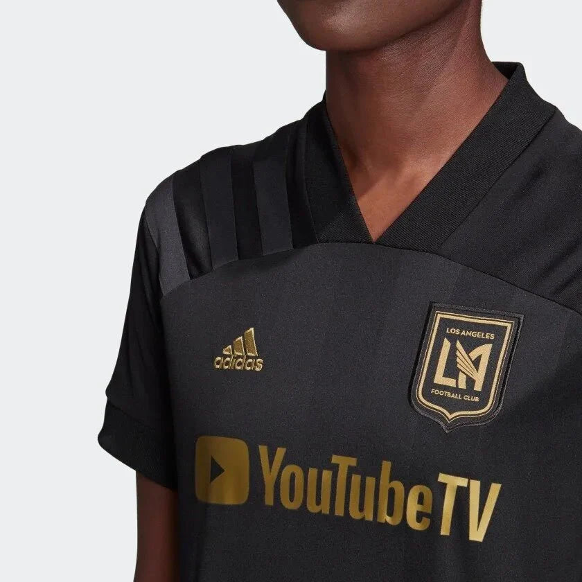 adidas 2020-21 LAFC womens Home Jersey - Black product image 3, provided for visual reference and product detail review