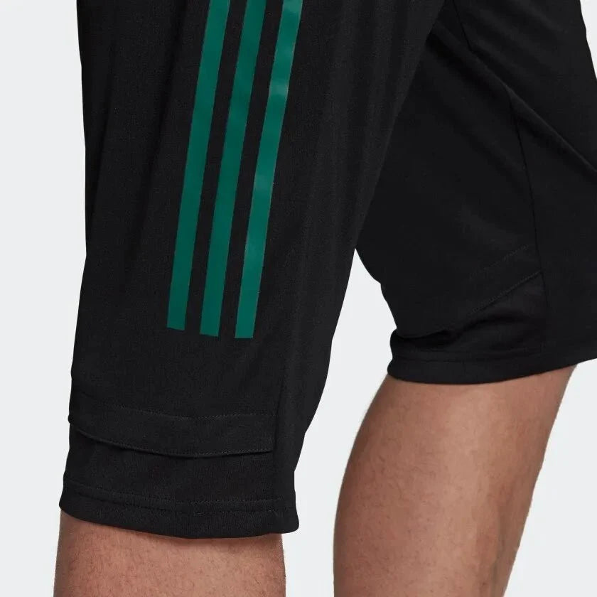 adidas 2020-21 Mexico Three-Quarter Pants - Black-Maroon product image 4, provided for visual reference and product detail