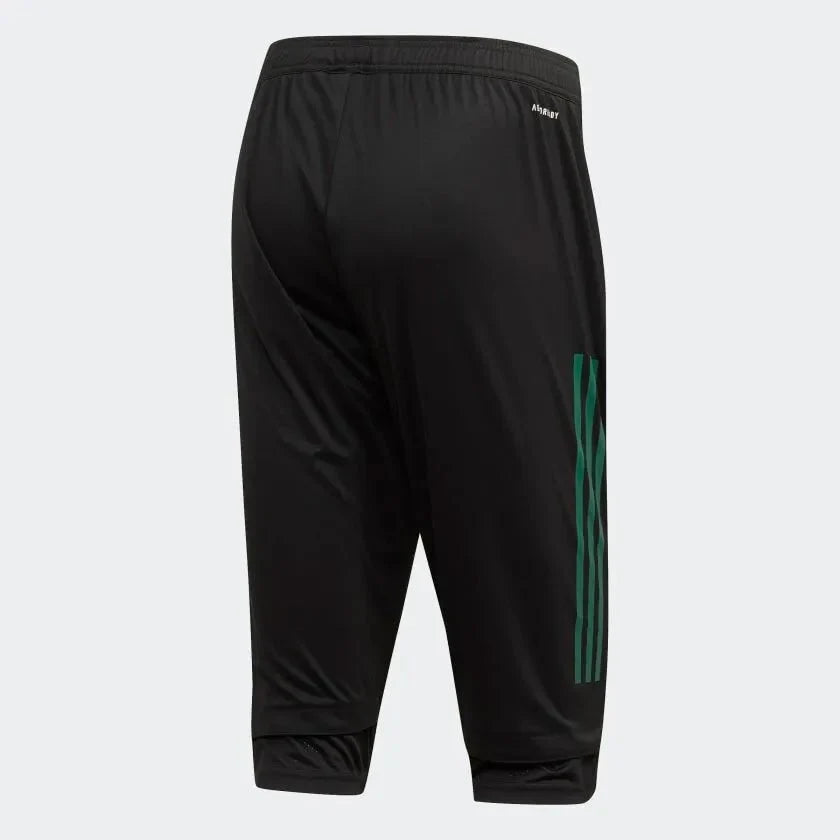 adidas 2020-21 Mexico Three-Quarter Pants - Black-Maroon product image 2, provided for visual reference and product detail