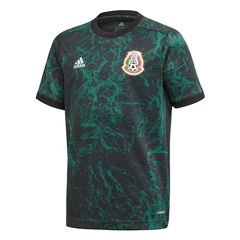 adidas 2020-21 Mexico YOUTH Presentation Jersey - Black product image 1, provided for visual reference and product detail