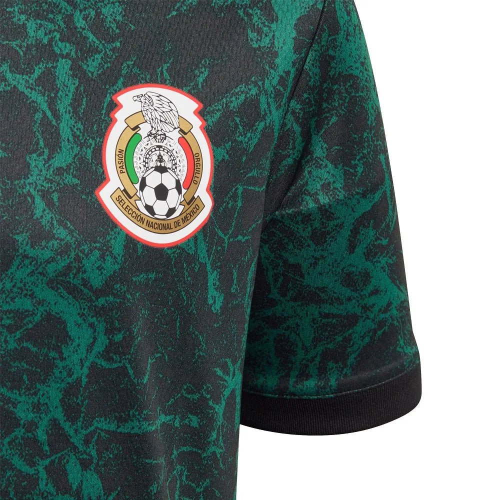 adidas 2020-21 Mexico YOUTH Presentation Jersey - Black product image 3, provided for visual reference and product detail