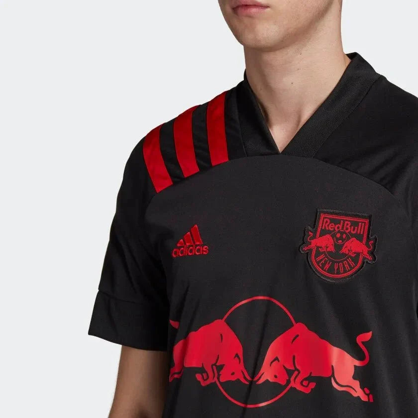 adidas 2020-21 New York Red Bulls Away Jersey - Black-Red product image 2, provided for visual reference and product detail