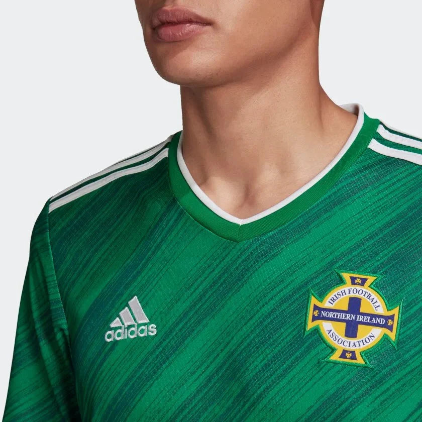 adidas 2020-21 Northern Ireland Home Jersey - Green product image 3, provided for visual reference and product detail review