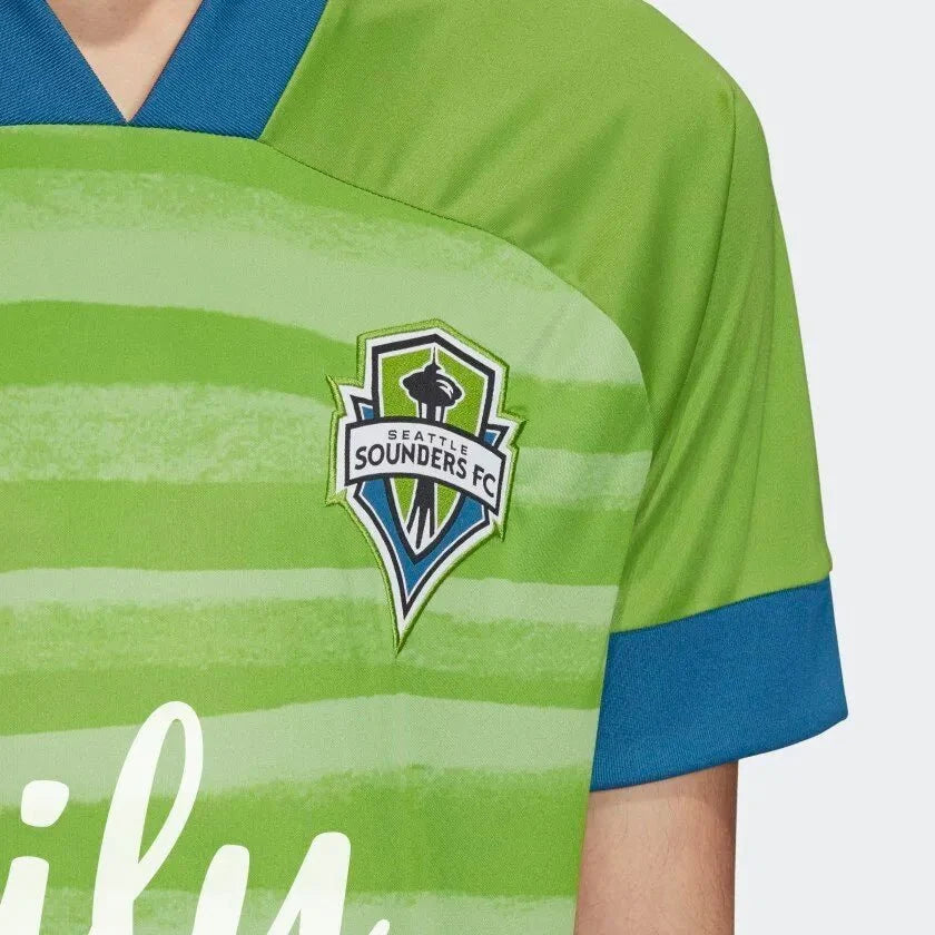 adidas 2020-21 Seattle Sounders Home Jersey - Green product image 3, provided for visual reference and product detail review