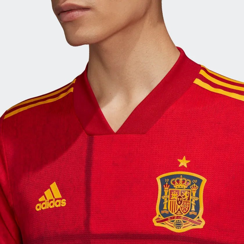 adidas 2020-21 Spain Authentic Home Jersey - Red-Yellow product image 2, provided for visual reference and product detail