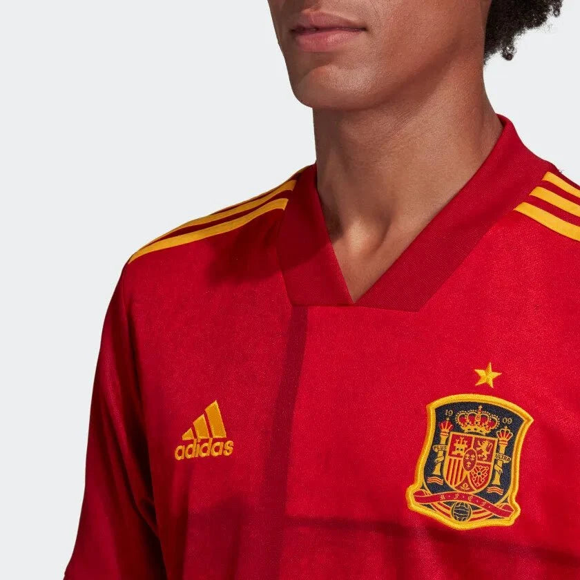 adidas 2020-21 Spain Home Jersey - Red-Yellow product image 3, provided for visual reference and product detail review