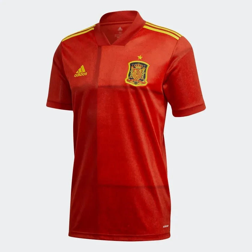 adidas 2020-21 Spain Home Jersey - Red-Yellow product image 1, provided for visual reference and product detail review