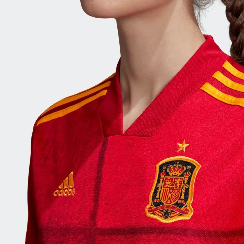 adidas 2020-21 Spain Home WOMENS Jersey - Red product image 3, provided for visual reference and product detail review