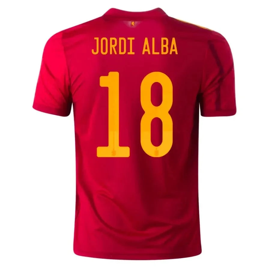 adidas 2020-21 Spain Home YOUTH Jersey - Red-Yellow product image 6, provided for visual reference and product detail review