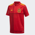 adidas 2020-21 Spain Home YOUTH Jersey - Red-Yellow product image 1, provided for visual reference and product detail review
