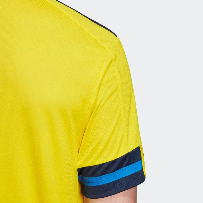 adidas 2020-21 Sweden Home Jersey - Yellow-Navy product image 3, provided for visual reference and product detail review