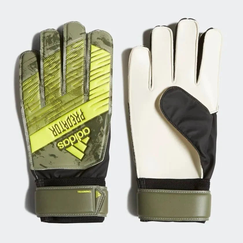 adidas Predator Training Goalkeeper Gloves - Camo-Yellow product image 1, provided for visual reference and product detail