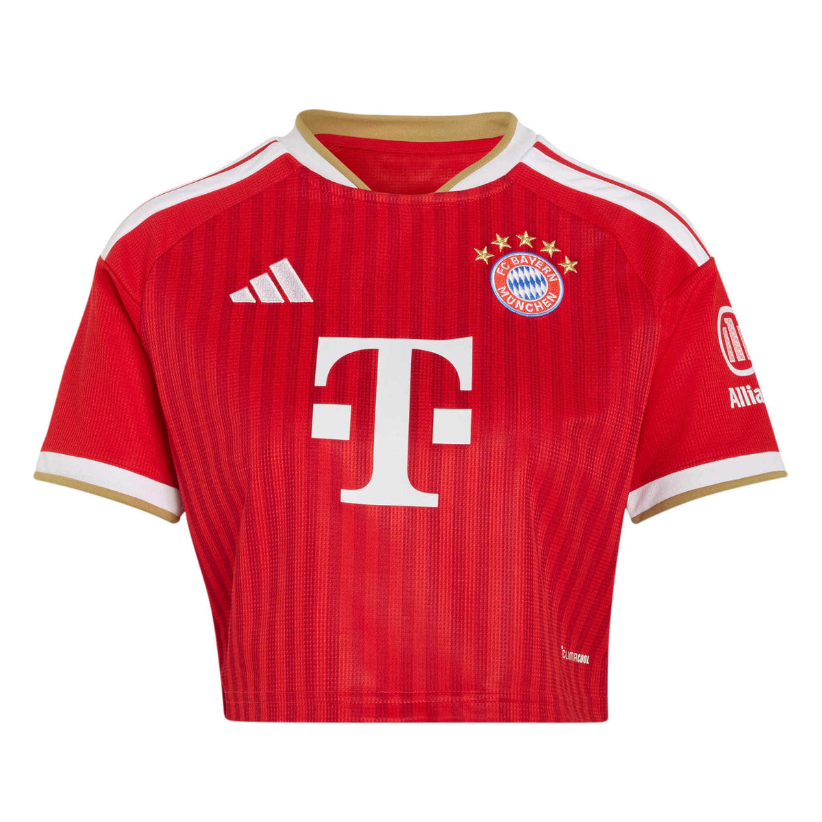 adidas 2026-27 Bayern Munich Women Stadium Home Cropped Soccer Jersey product image 1, provided for visual reference and
