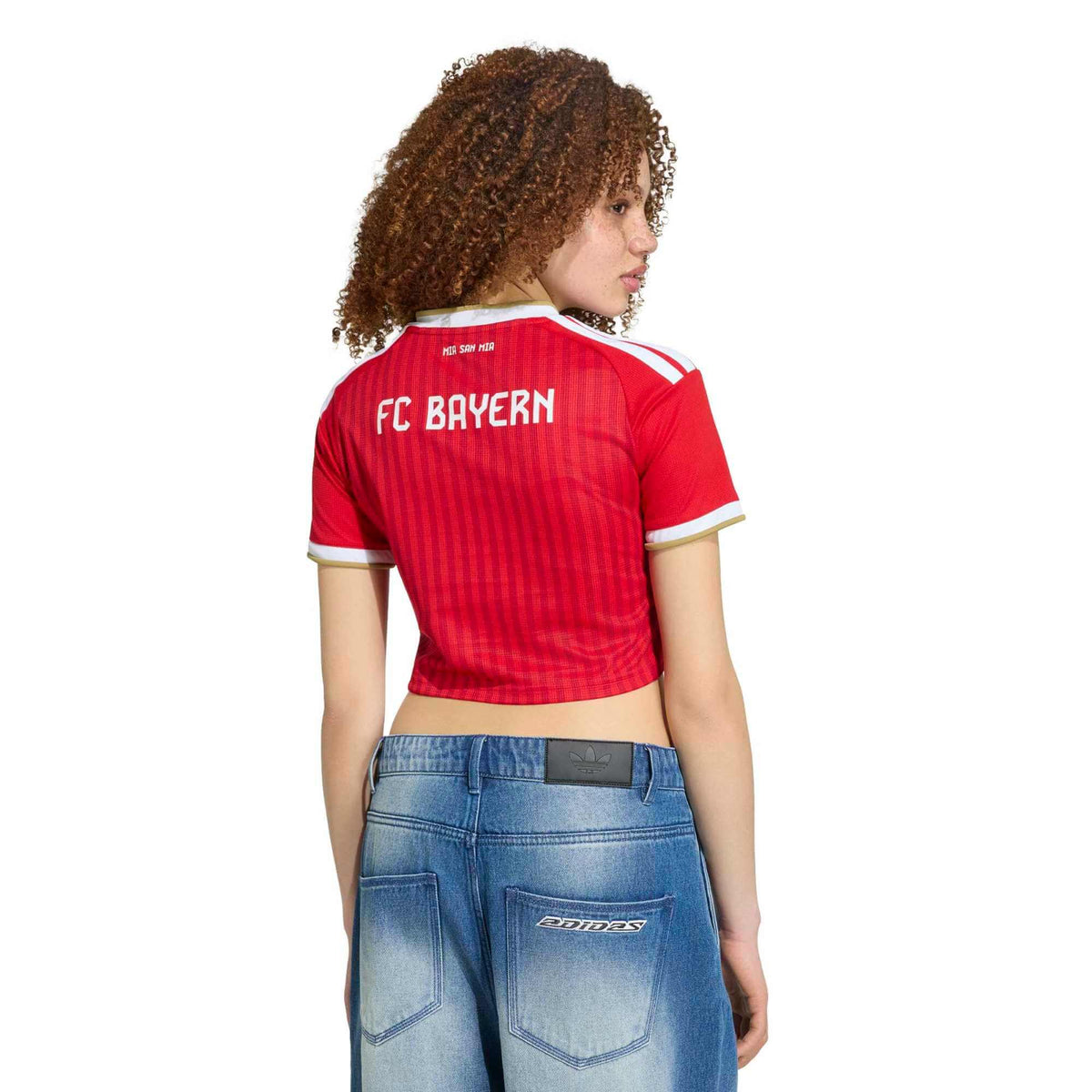 adidas 2026-27 Bayern Munich Women Stadium Home Cropped Soccer Jersey product image 4, provided for visual reference and