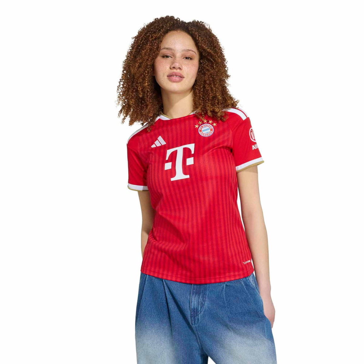 adidas 2026-27 Bayern Munich Women Stadium Home Soccer Jersey product image 3, provided for visual reference and product