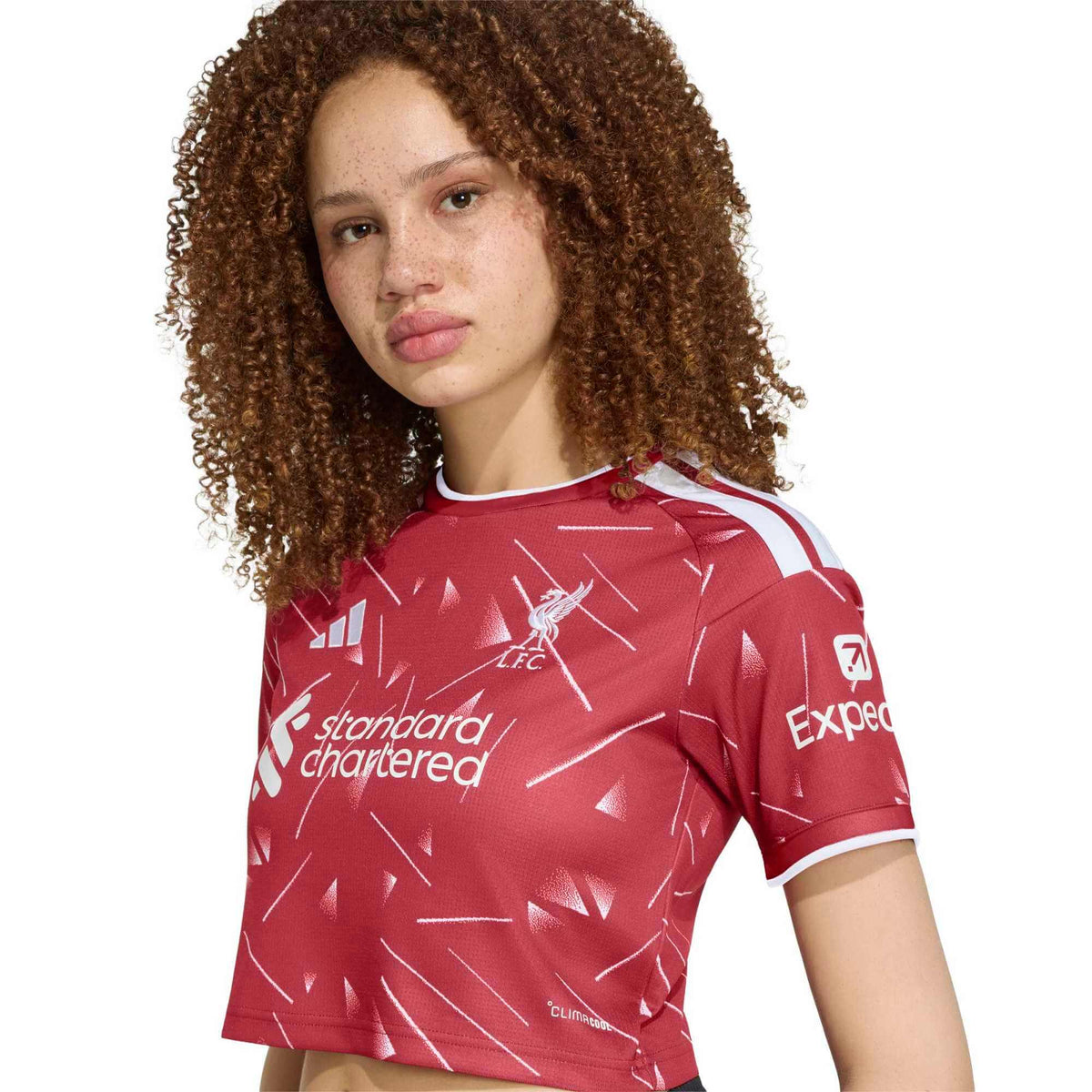 adidas 2026-27 Liverpool Women Stadium Home Cropped Soccer Jersey product image 4, provided for visual reference and product