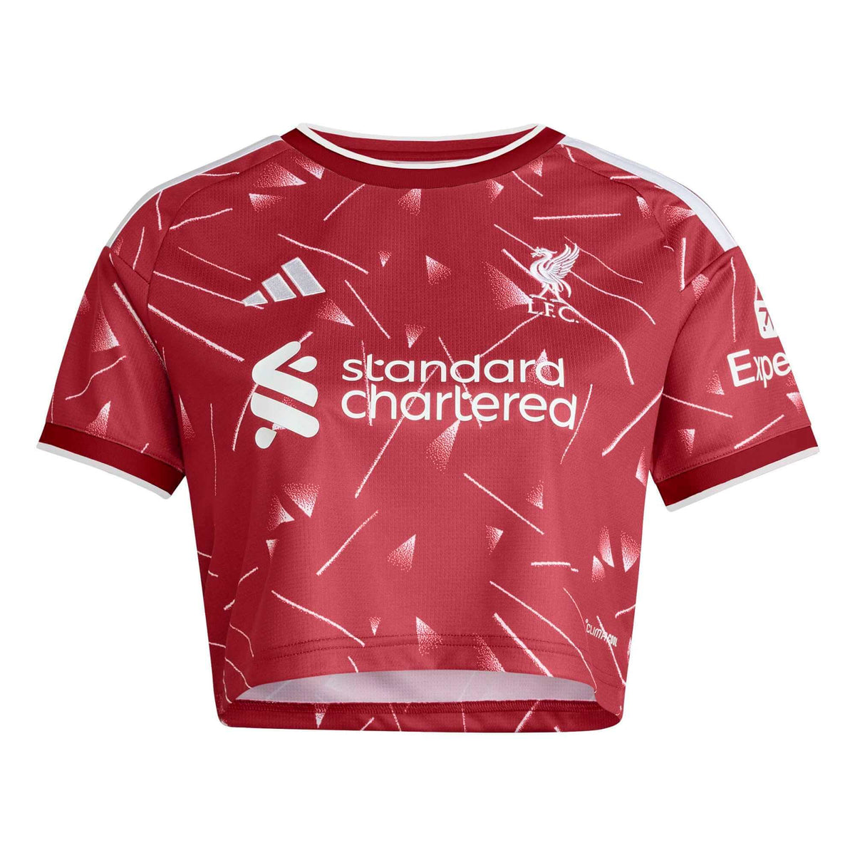 adidas 2026-27 Liverpool Women Stadium Home Cropped Soccer Jersey product image 1, provided for visual reference and product