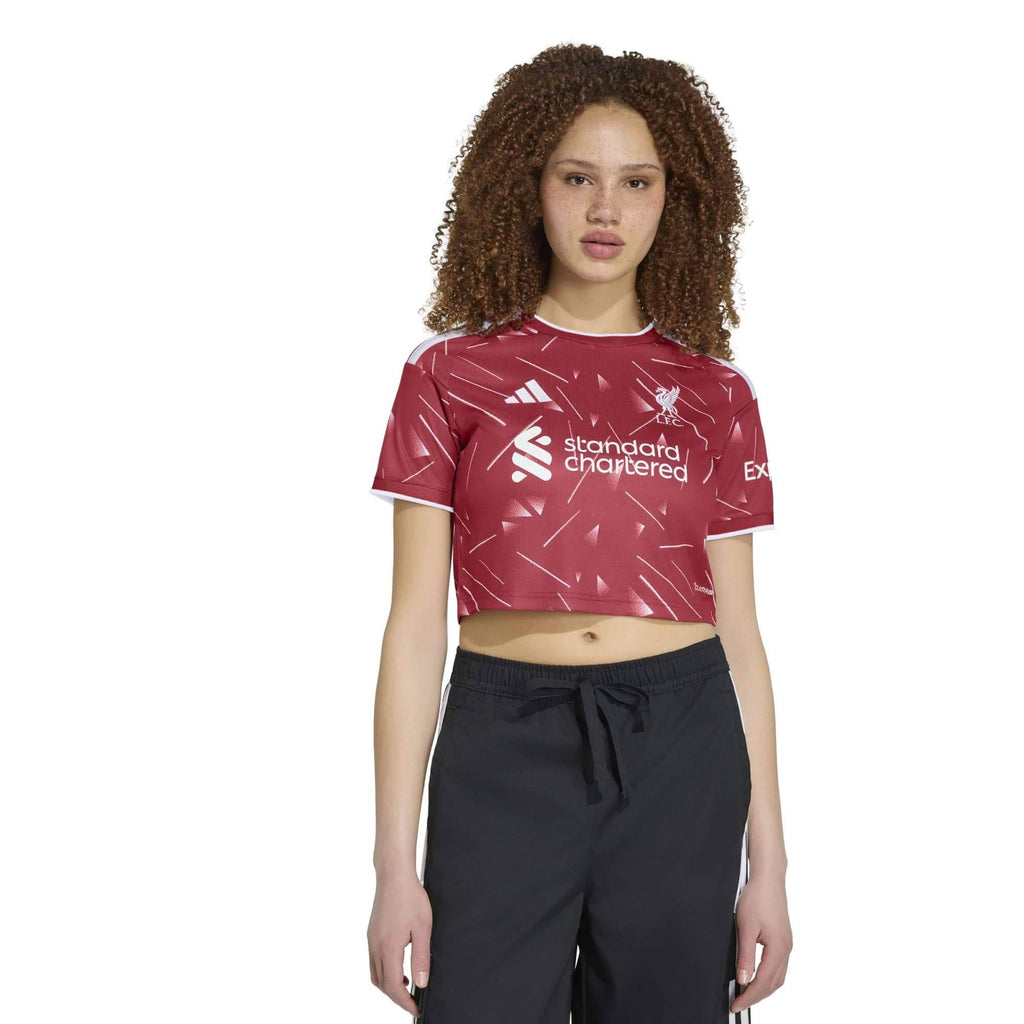 adidas 2026-27 Liverpool Women Stadium Home Cropped Soccer Jersey product image 2, provided for visual reference and product