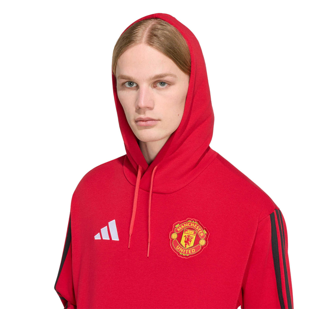 adidas 2026-27 Manchester United Men DNA Hoodie product image 4, provided for visual reference and product detail review