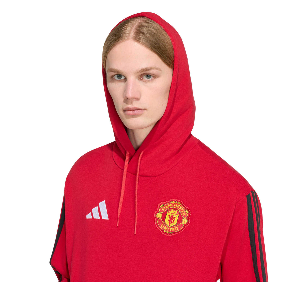 adidas 2026-27 Manchester United Men DNA Hoodie product image 4, provided for visual reference and product detail review