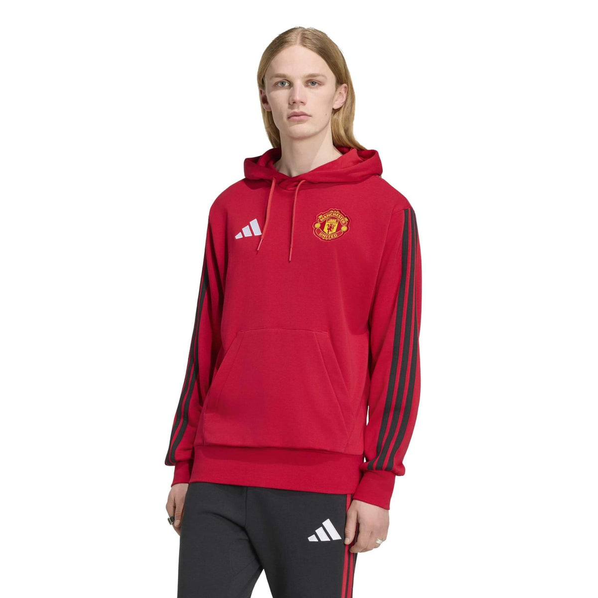 adidas 2026-27 Manchester United Men DNA Hoodie product image 2, provided for visual reference and product detail review