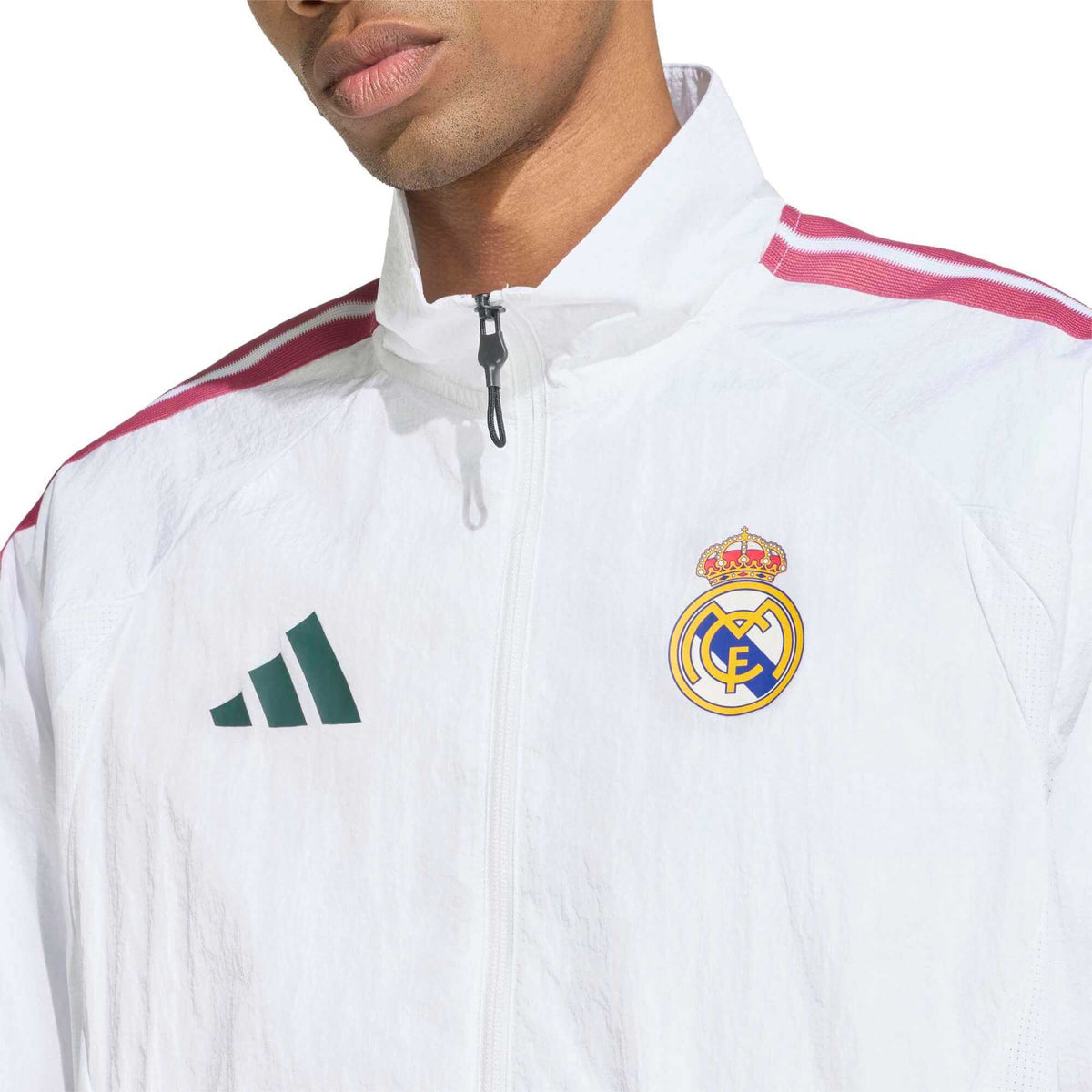 adidas 2026-27 Real Madrid Men Home Anthem Jacket product image 5, provided for visual reference and product detail review